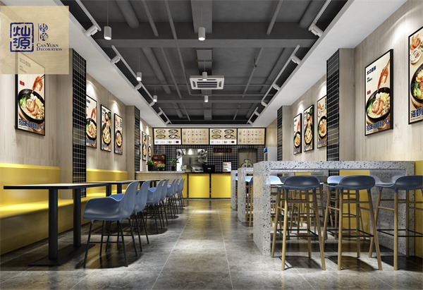 南寧工裝裝修公司粉店設計裝修案例效果圖 南寧工裝裝修公司粉店設計裝修案例效果圖